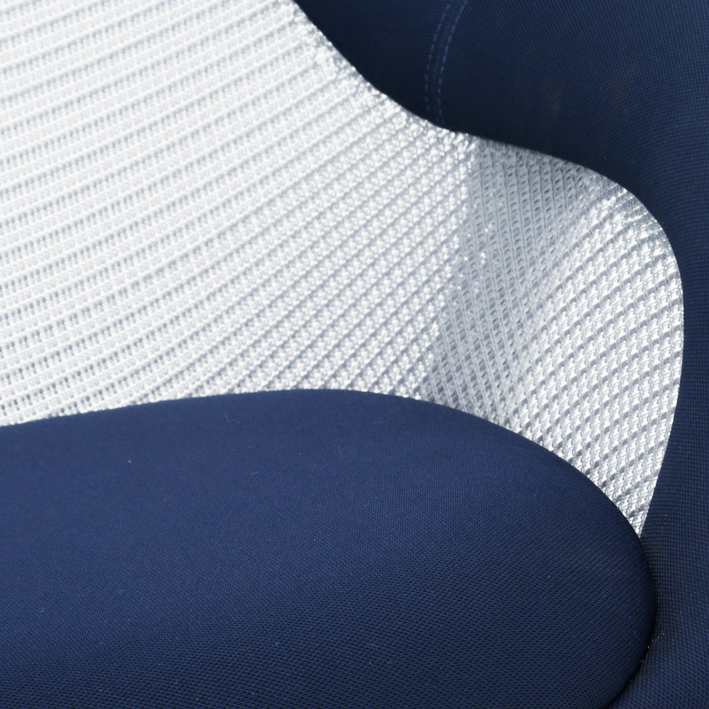 Blue & Grey Mesh Swivel Chair