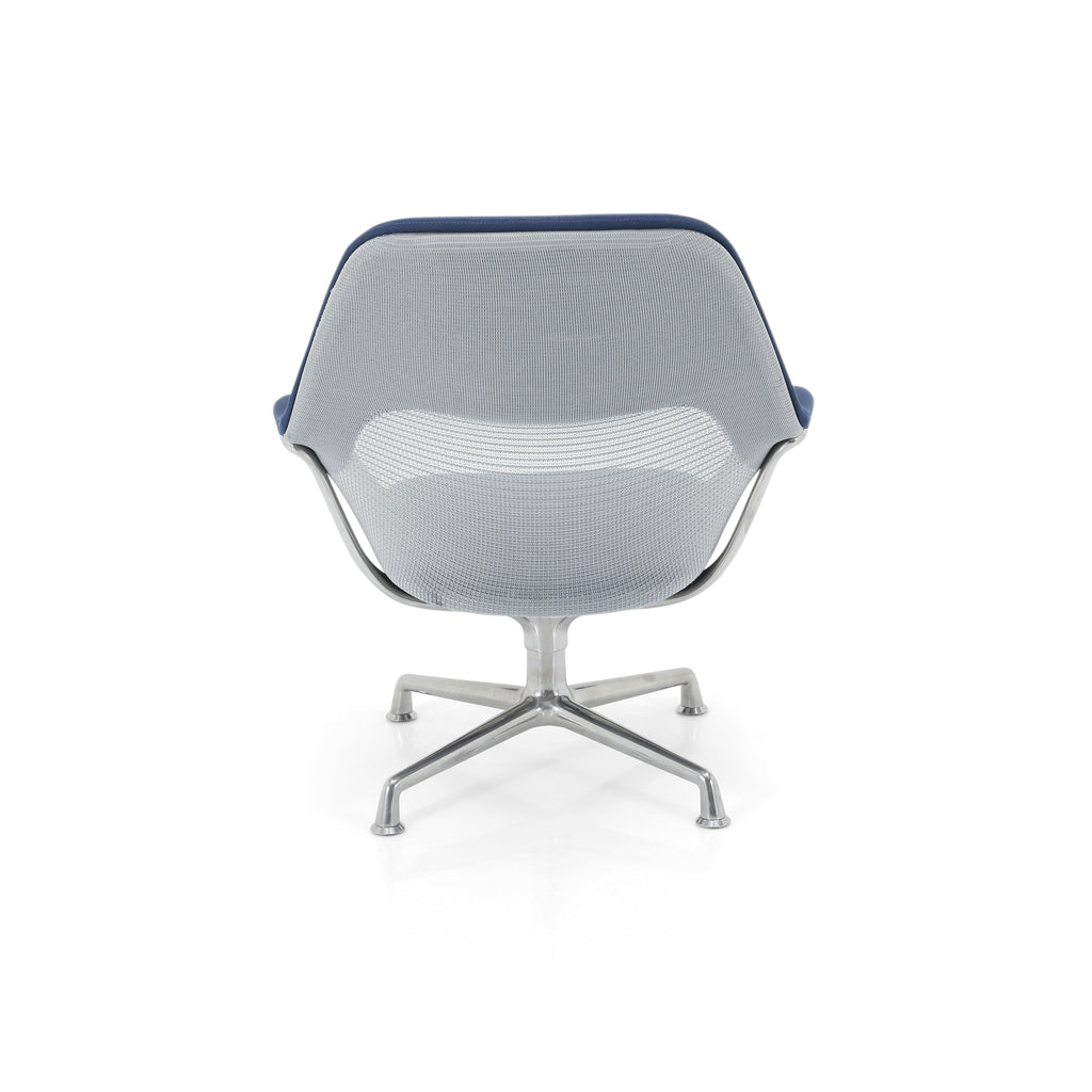 Blue & Grey Mesh Swivel Chair