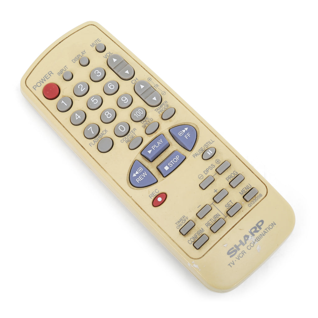 White / Yellow Sharp TV / VCR