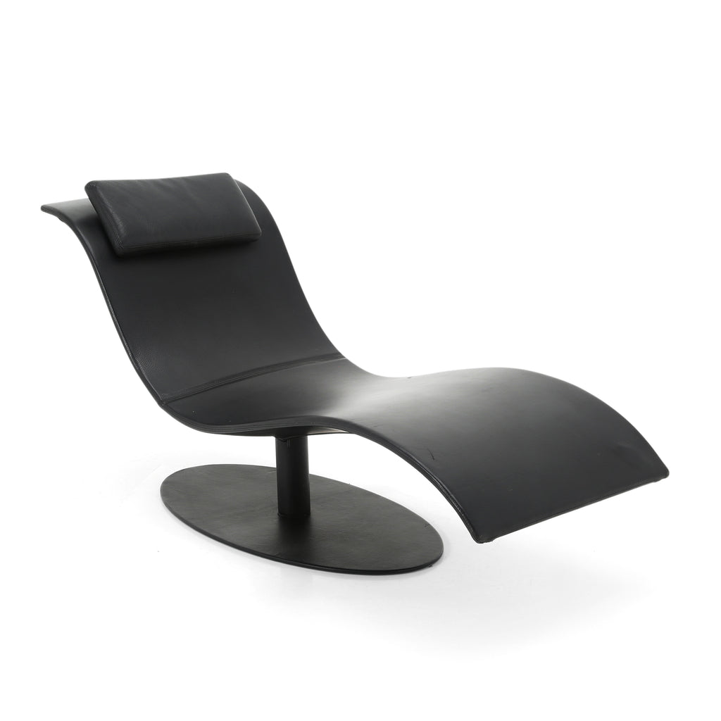 Black Wave Chaise