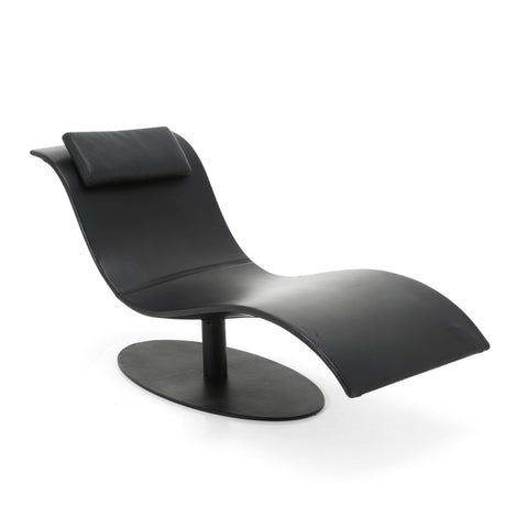 Black Wave Chaise