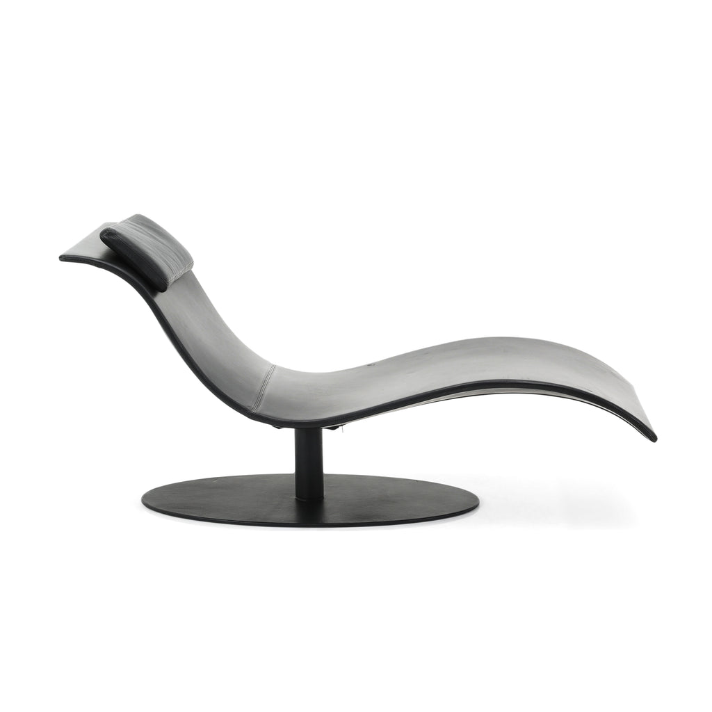 Black Wave Chaise