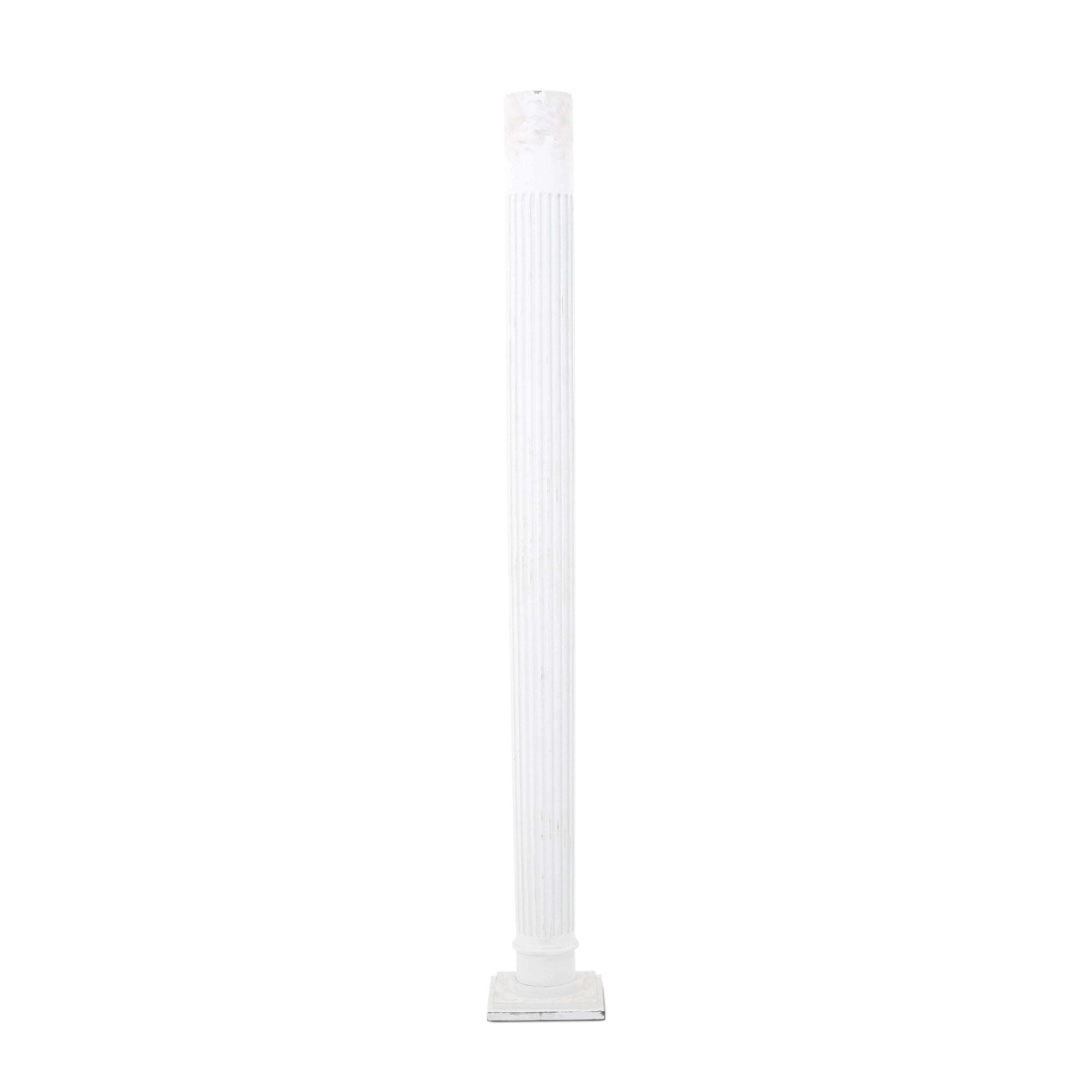 Gil Column Heavy White Metal Column - Gil & Roy Props