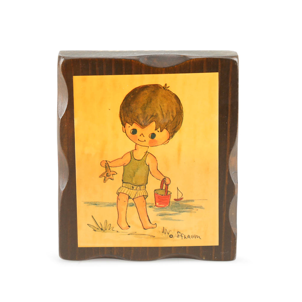 Wood / Yellow Beach Boy Artwork (A+D)