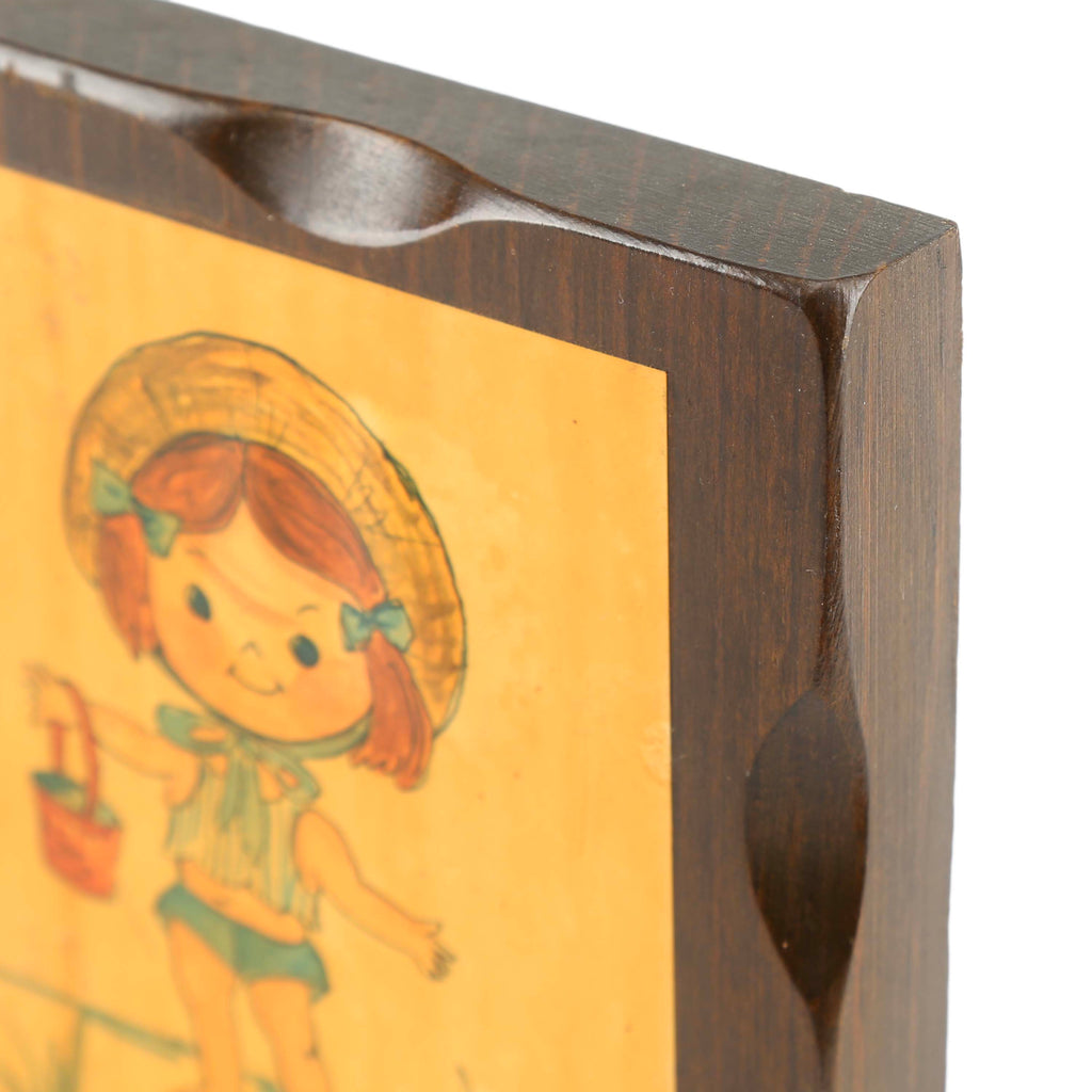 Wood / Yellow Beach Girl Artwork (A+D)