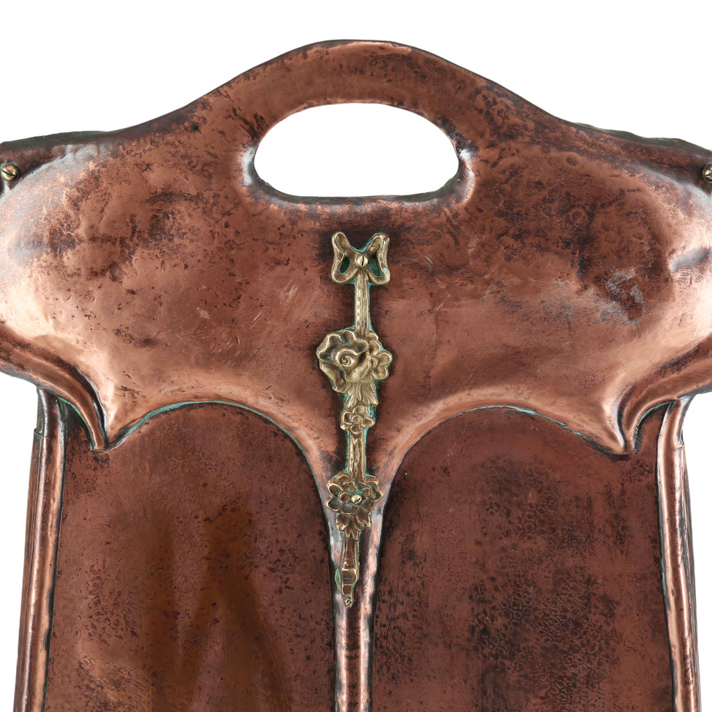 Antique Copper / Wrought Iron English Fire Screen (A+D)