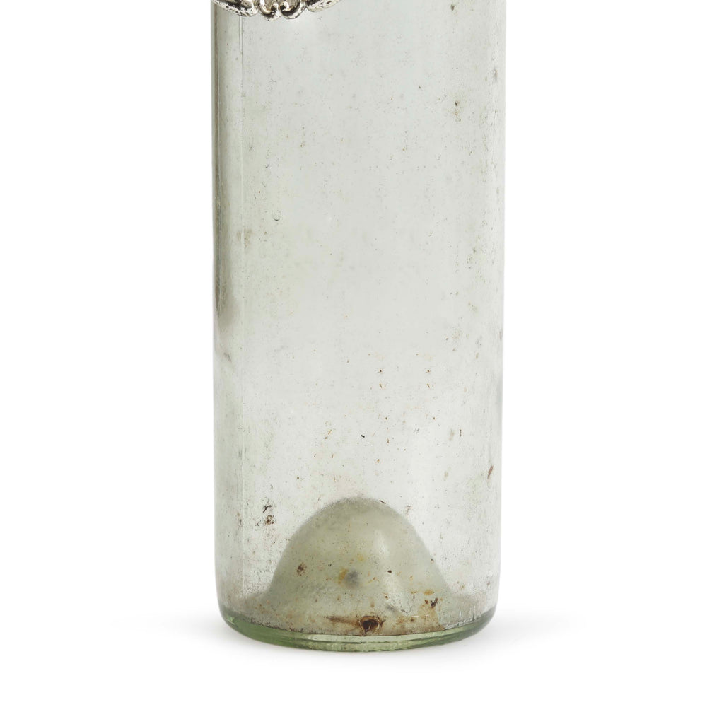 Glass Scotch Bottle with Silver Pendant