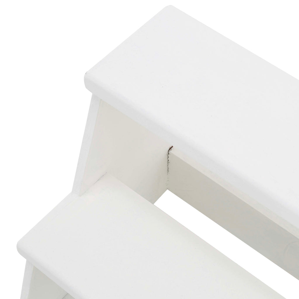 Open Matte White Steps