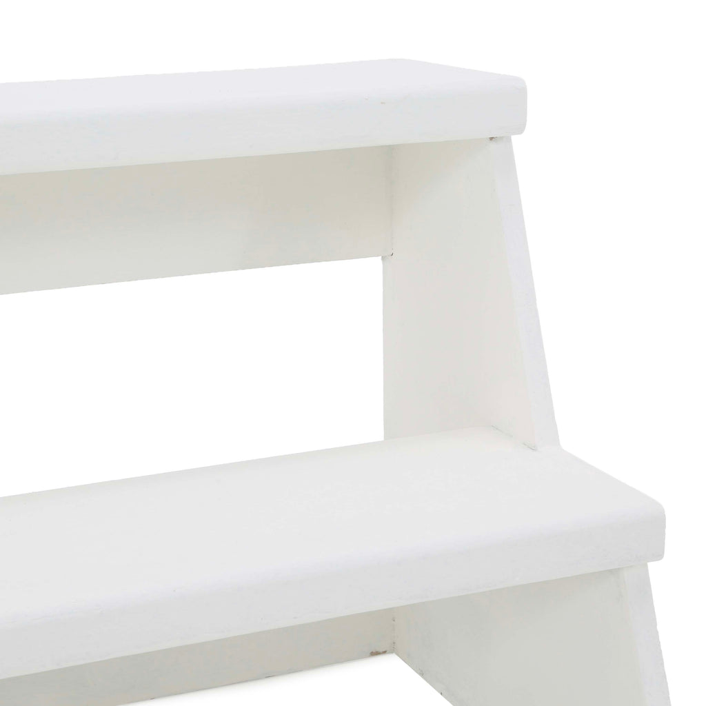 Open Matte White Steps