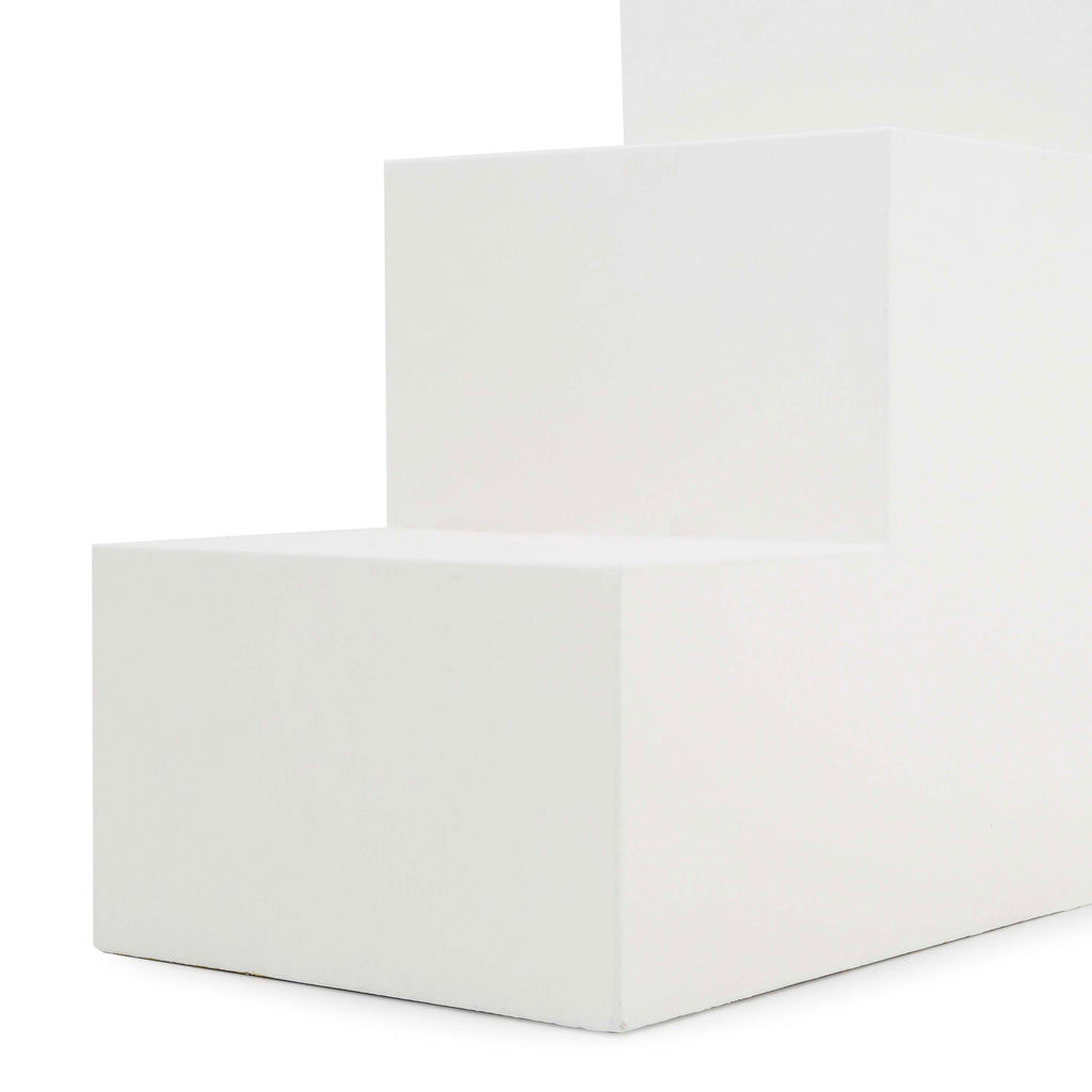 Short Matte White Steps