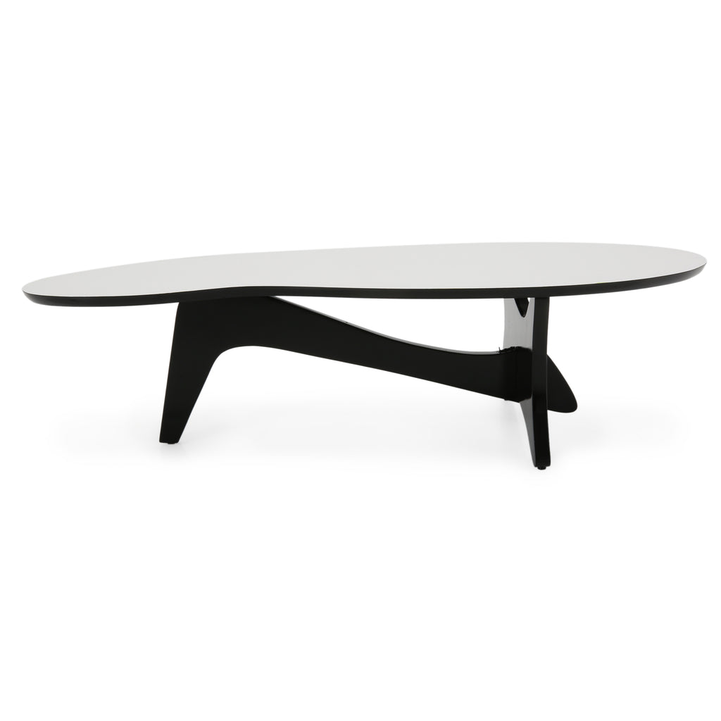 White / Black Noguchi Style Coffee Table