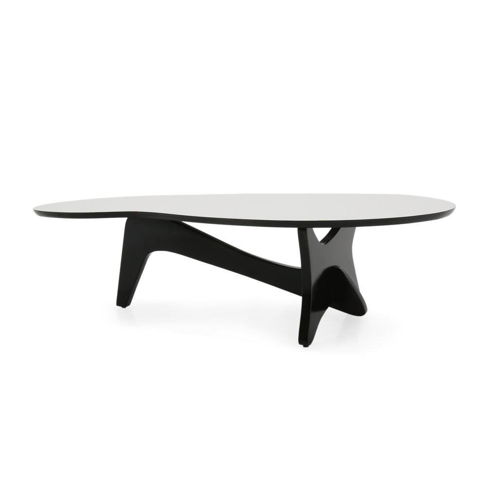 White / Black Noguchi Style Coffee Table