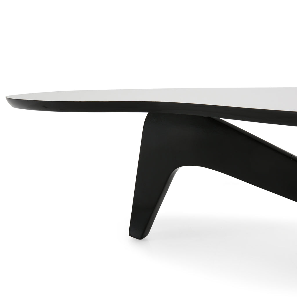 White / Black Noguchi Style Coffee Table