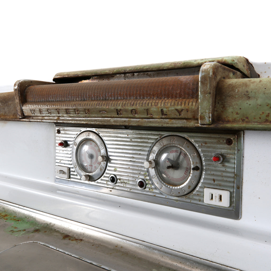 Rustic White Vintage Range