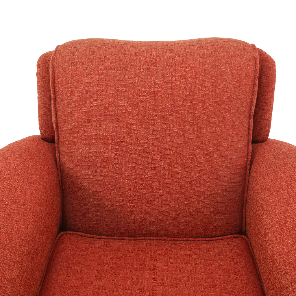 Orange Fabric Armchair
