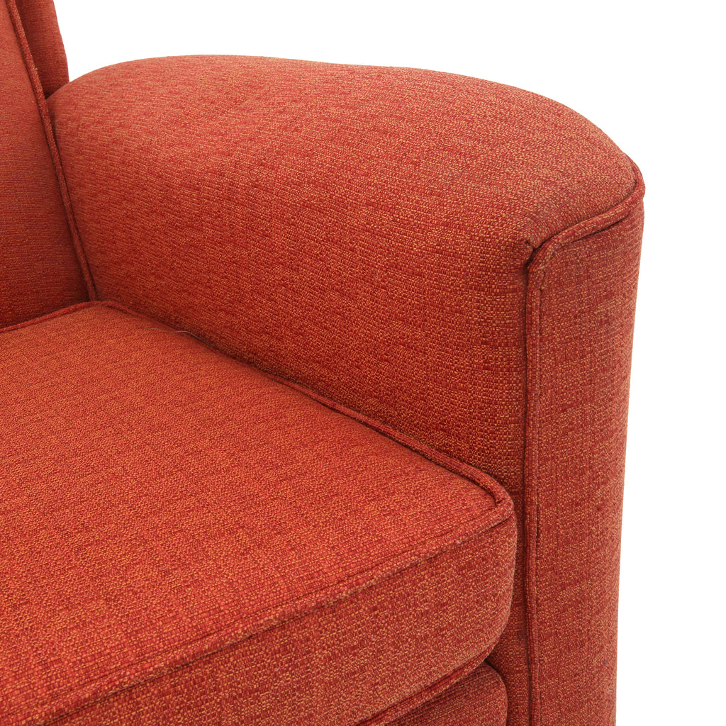 Orange Fabric Armchair