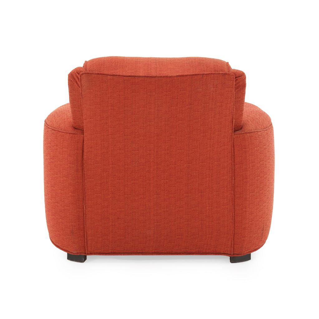 Orange Fabric Armchair