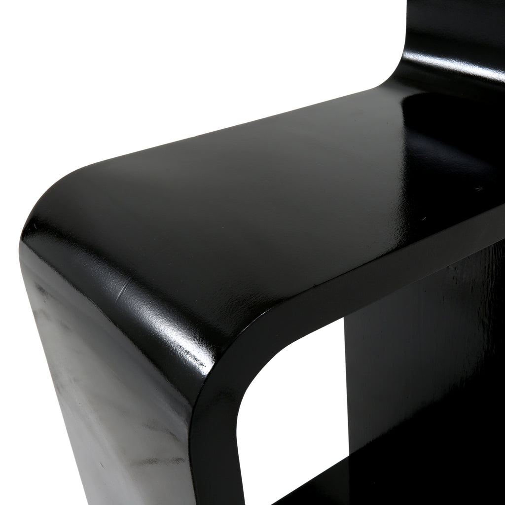 Black Modeline S-Curve Floor Lamp