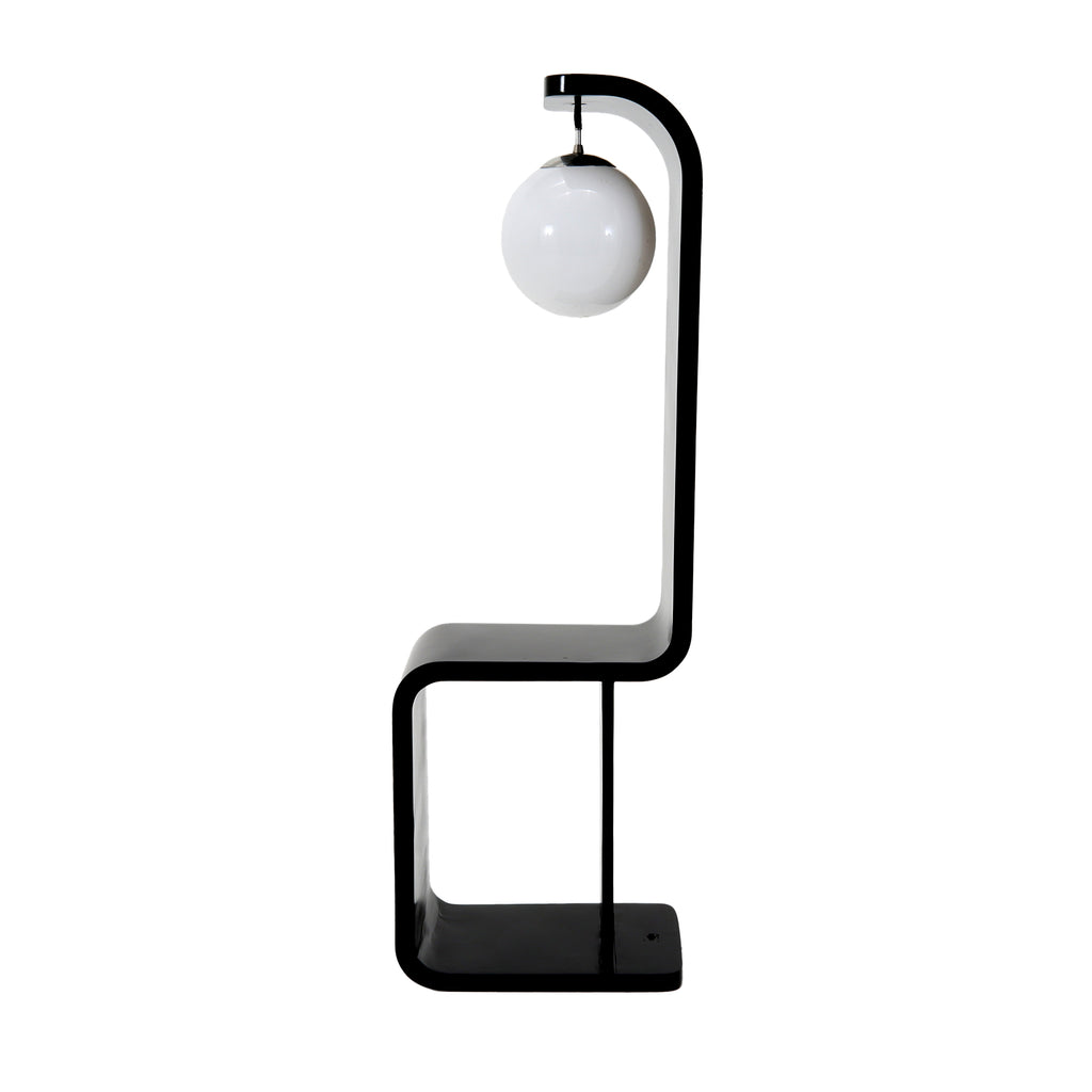 Black Modeline S-Curve Floor Lamp