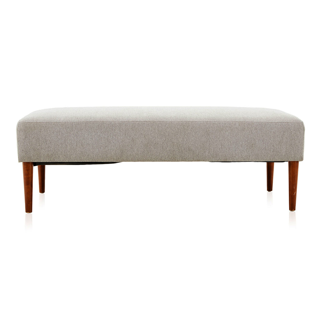 Cool Grey Upholstered Bench