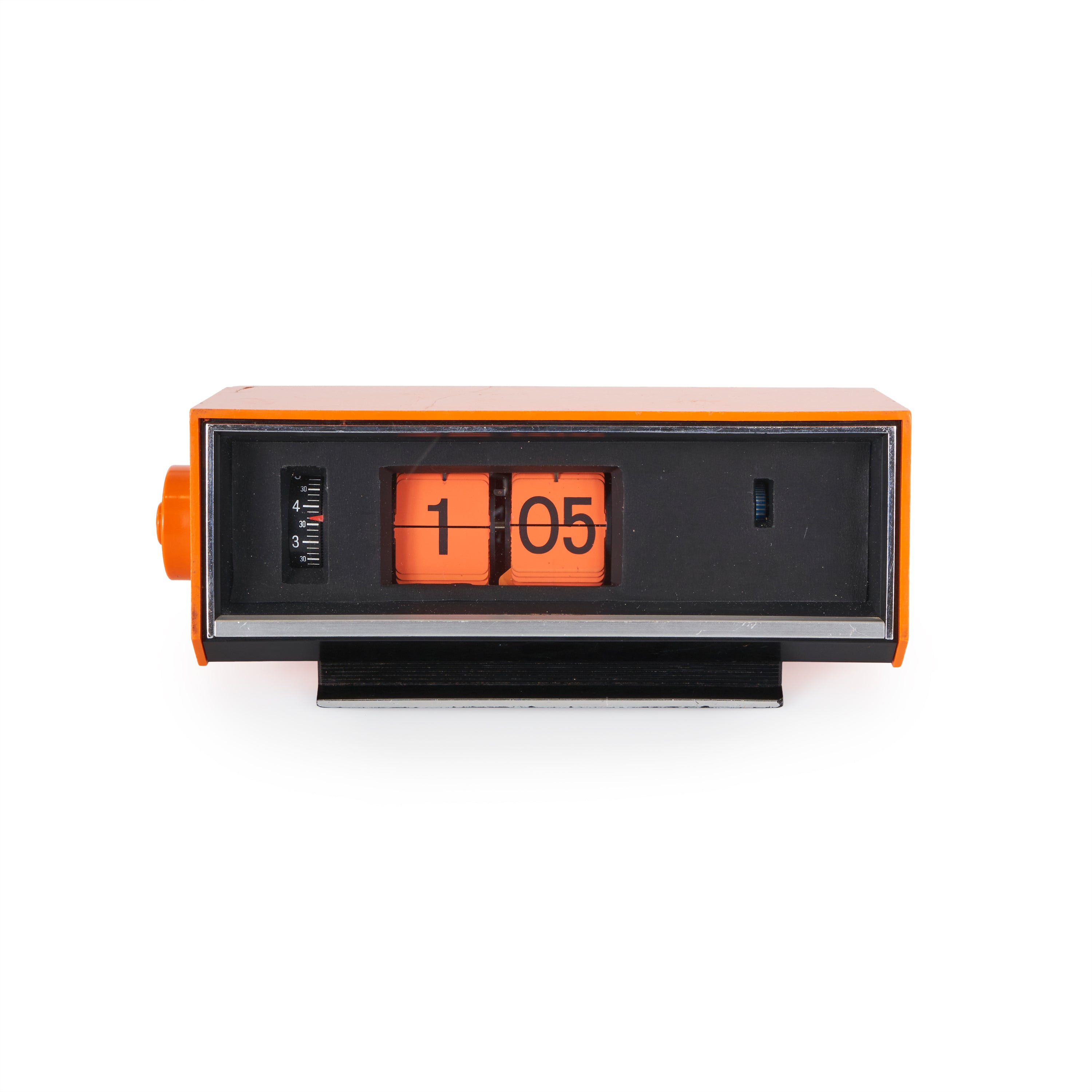 Clock Prop Orange Rectangular Alarm Clock - Gil & Roy Props