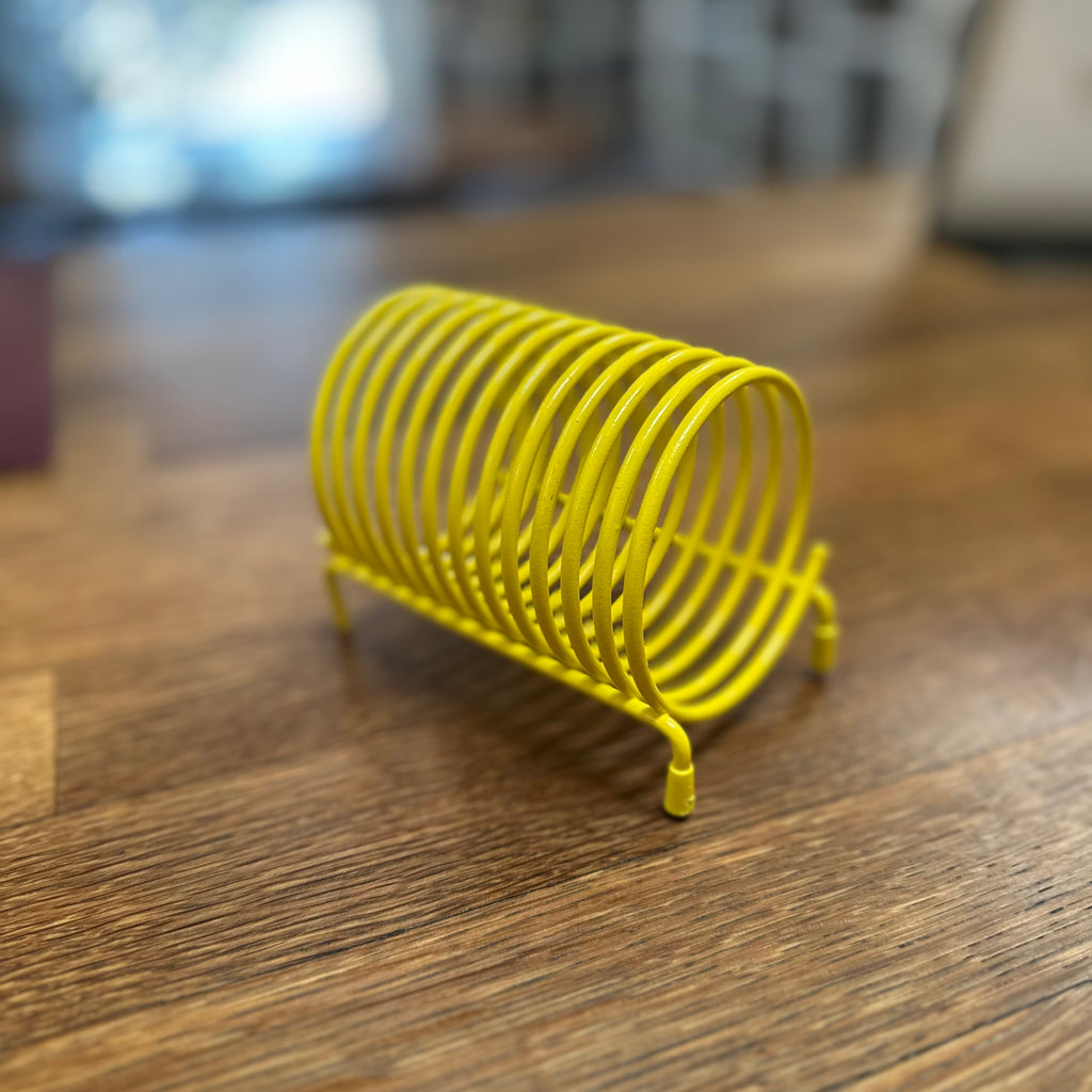 Yellow Spiral CD Holder