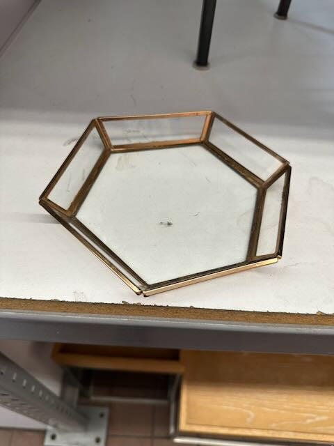 Gold Glass Tray