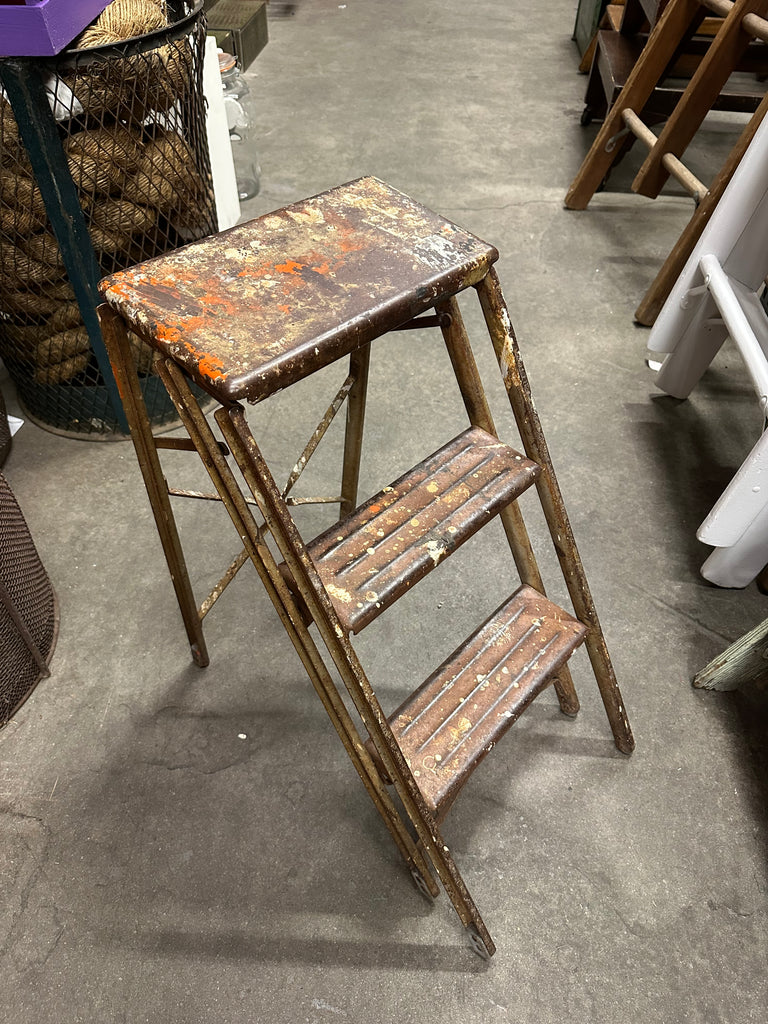 Rustic Three Step Ladder
