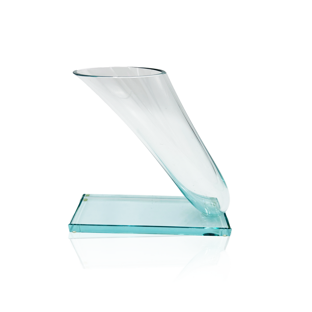 Glass decorative sculpture