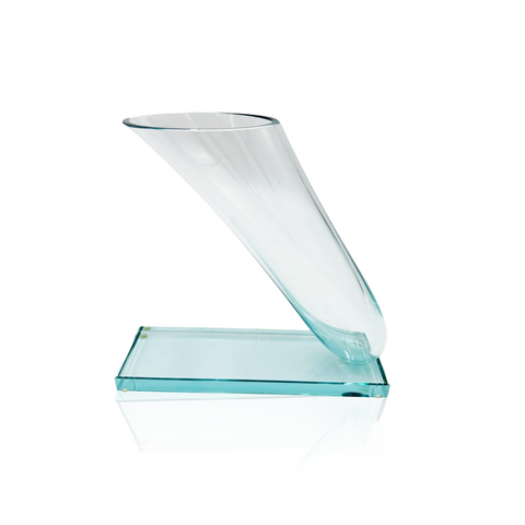 Glass decorative sculpture