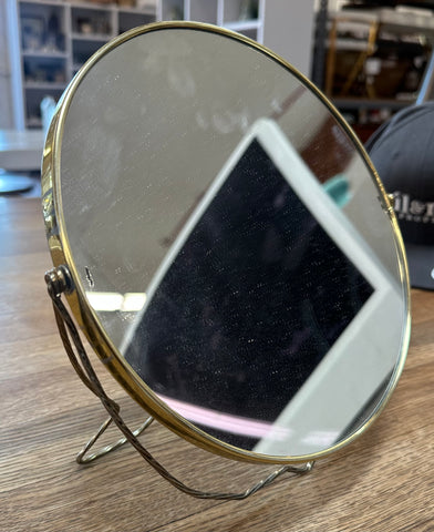 Gold Circular Table Mirror