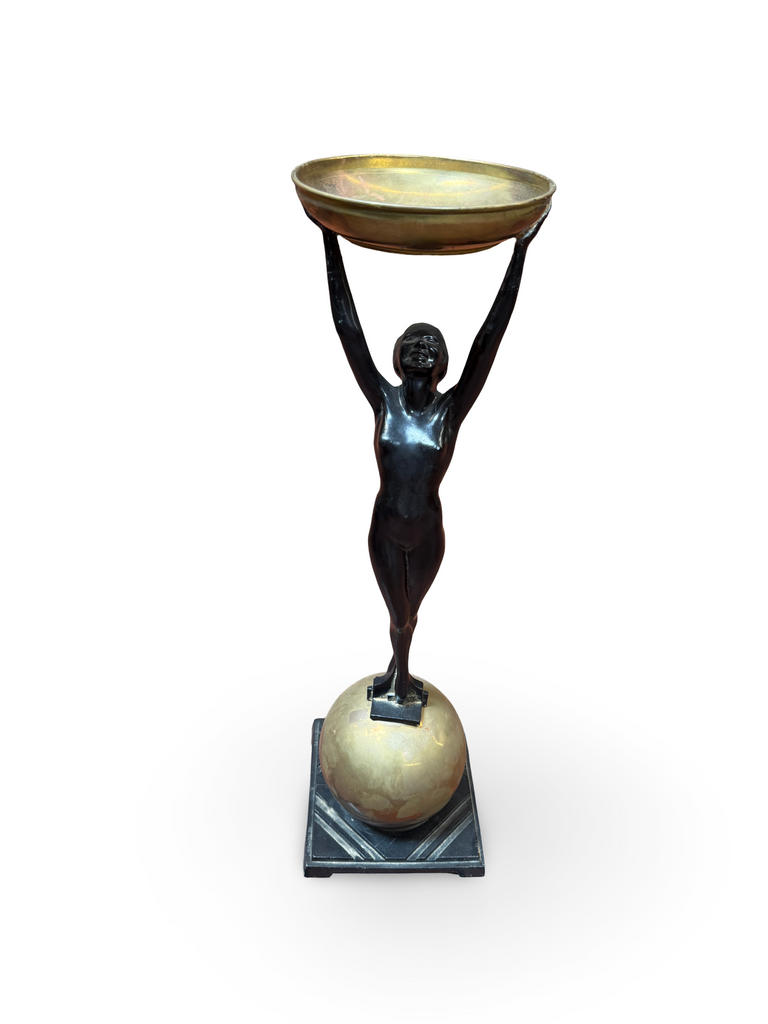 Gold and Black Table Sculpture