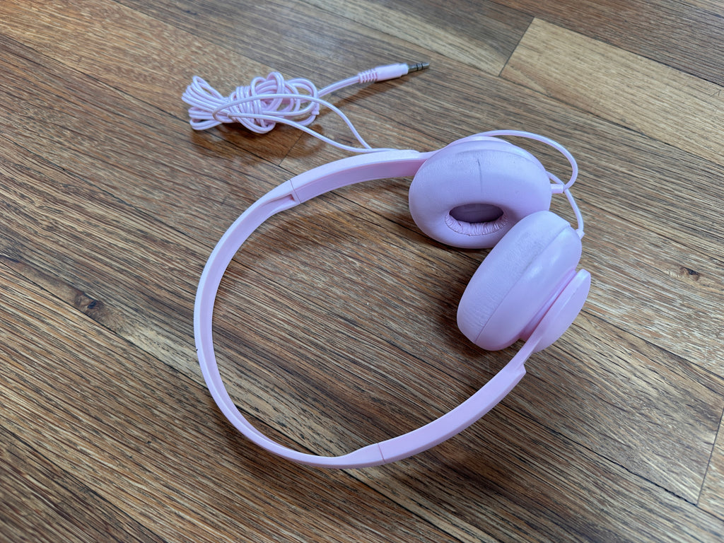 Light Pink Over-Ear Headphones