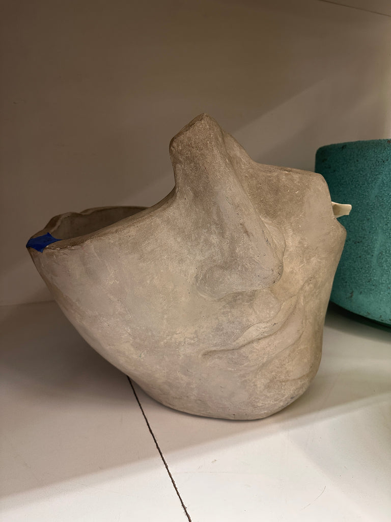 Half Face Stone Sculpture