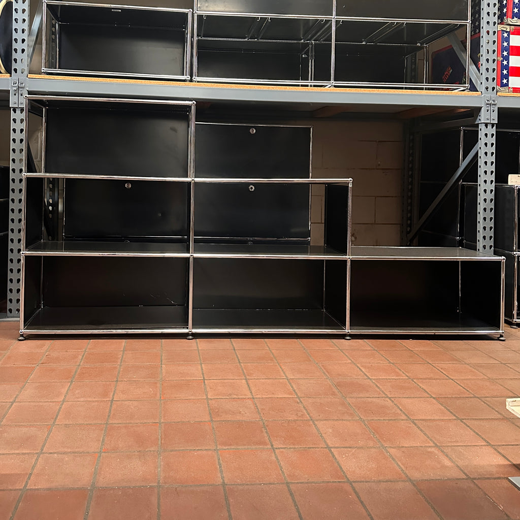 Black Stepped Haller Unit Large