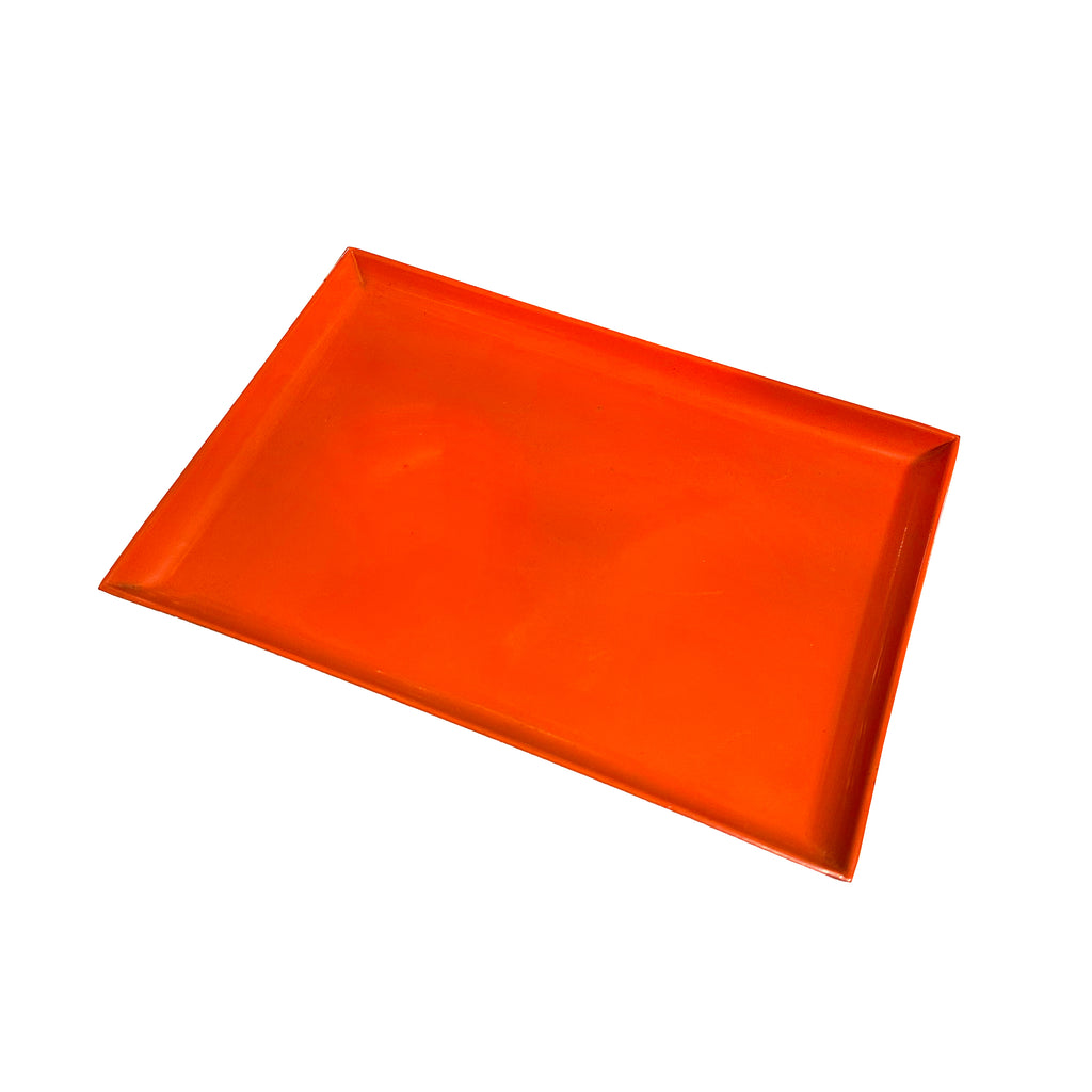 Small Orange / White Ceramic Tray