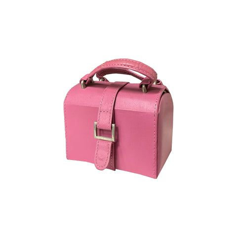Pink Leather Hand Bag