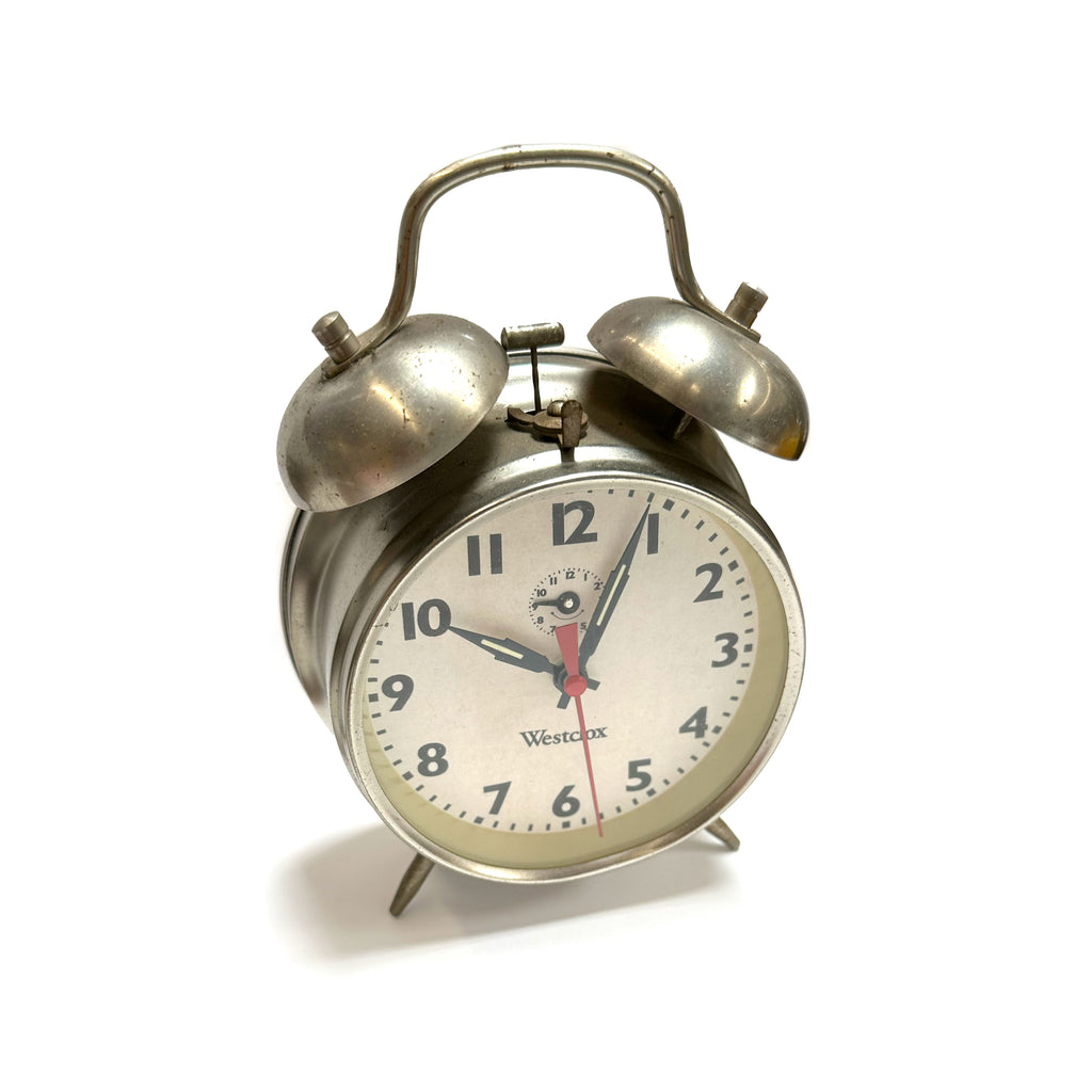 Silver Alarm Clock