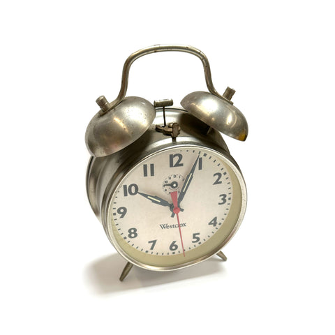 Silver Alarm Clock