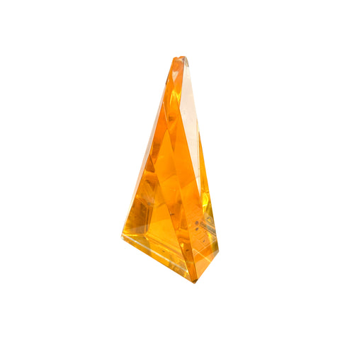Orange Acrylic Spire Sculpture