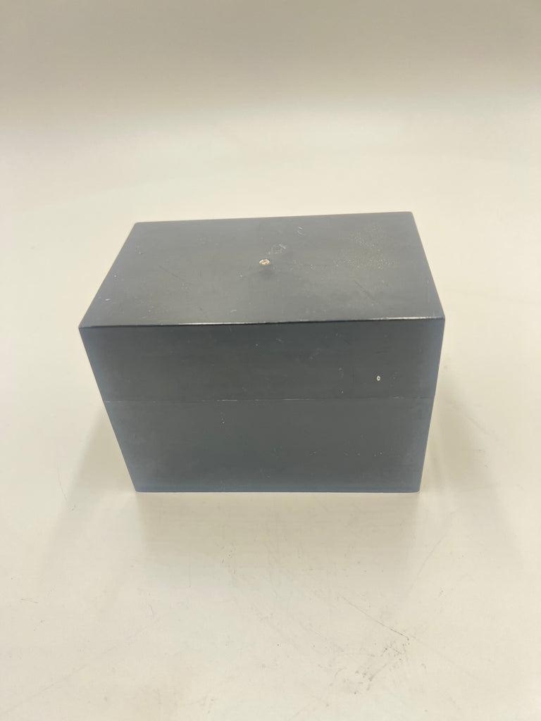 Black Plastic Rectangular Storage Box