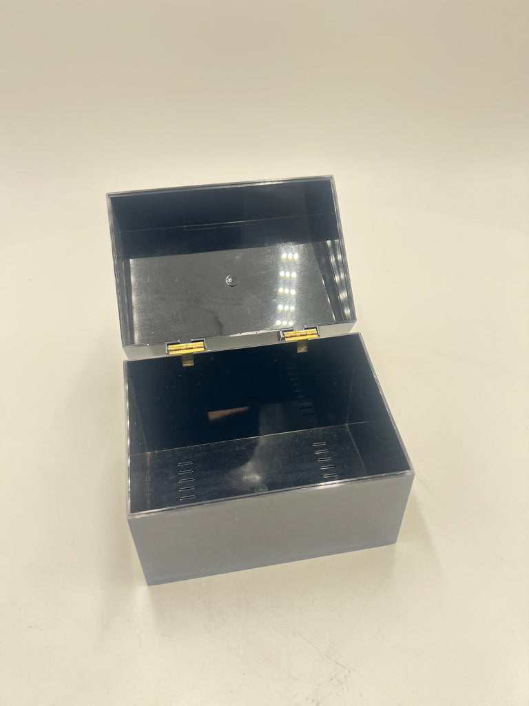 Black Plastic Rectangular Storage Box