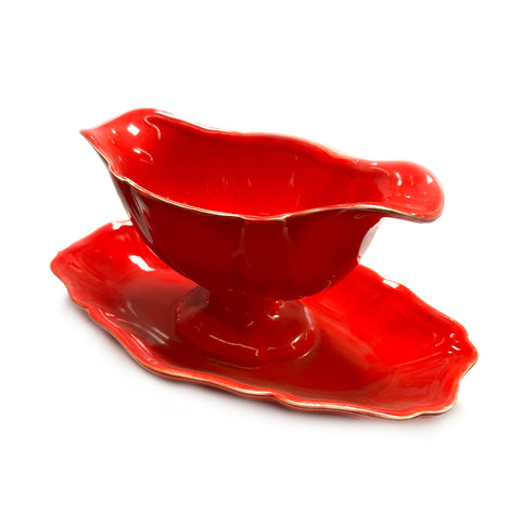 Red Ceramic Serving Dish