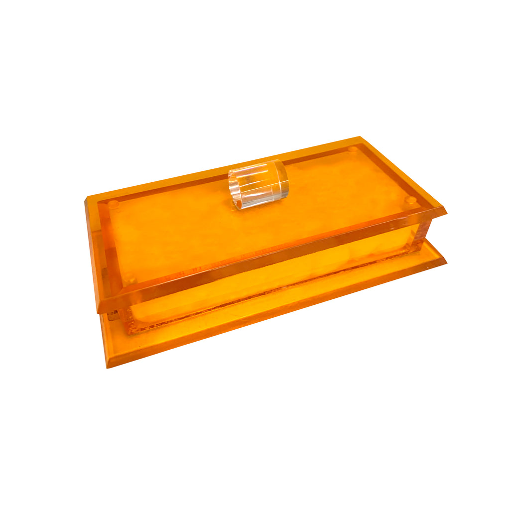 Orange Acrylic Trinket Box