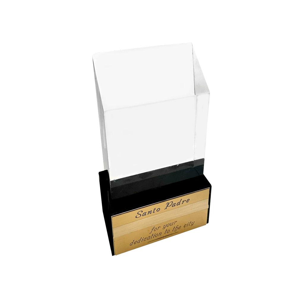 Lucite / Black / Gold Award