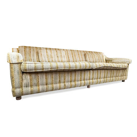 Yellow And White Stripe Sofa