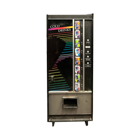 Black Vintage Soda Vending Machine