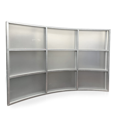 Large Curved 6 Section Screen Divider Wall