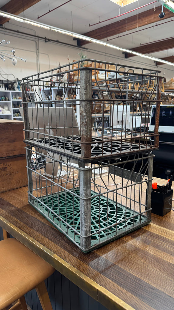Metal "Stater Bros" Crate (pair)