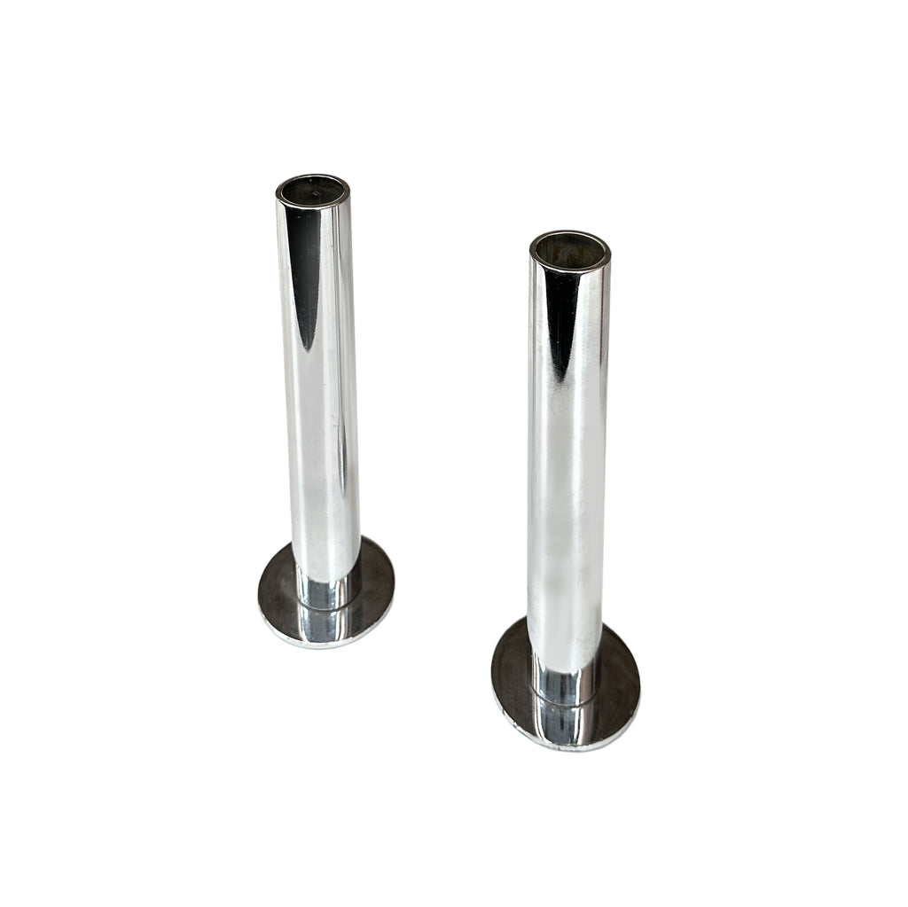 Chrome Candle Holders